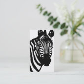 Zebra. Visitenkarte (Stehend Vorderseite)