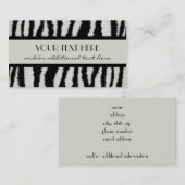 Zebra Visitenkarte (Vorne/Hinten)