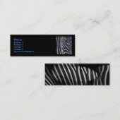 Zebra-Visitenkarte Mini Visitenkarte (Vorne/Hinten)