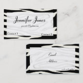 Zebra-Visitenkarte Visitenkarte (Vorne/Hinten)