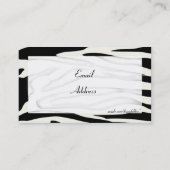 Zebra-Visitenkarte Visitenkarte (Rückseite)