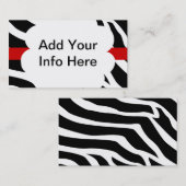 Zebra-Visitenkarte Visitenkarte (Vorne/Hinten)