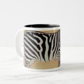 Zebra, vom "Minto Album", Mughal, 1621, Zweifarbige Tasse (Vorderseite Links)