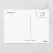 Zebra-Vortrag - Postkarte (Rückseite)