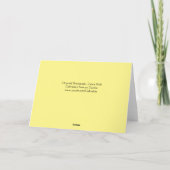 Zebra Walk Blank Note Card Karte (Rückseite)