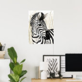 Zebra Wall Art Home Decor Poster (Heimbüro)
