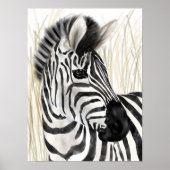 Zebra Wall Art Home Decor Poster (Vorne)