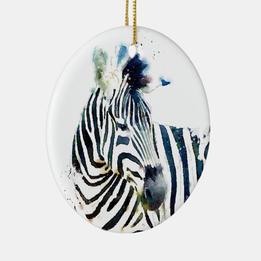 Zebra Watercolor Keramikornament (Rechts)