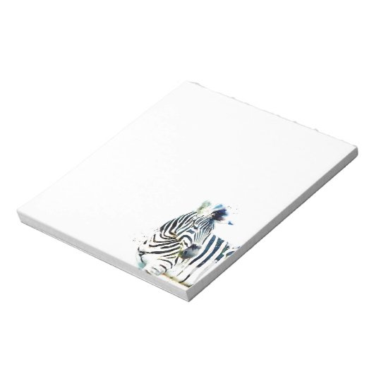 Zebra Watercolor Notizblock (Rotiert)