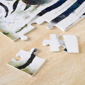Zebra Watercolor Puzzle (Seite)