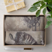 Zebra Watercolor Seidenpapier (Geschenk)