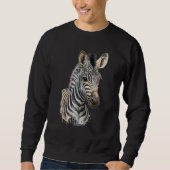 Zebra Watercolor Sweatshirt (Vorderseite)