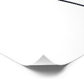 Zebra Wearing Hoodie Funny Coole Tierart Poster (Ecke)