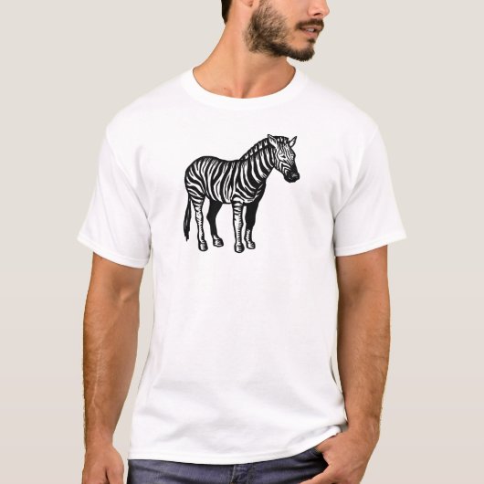 Zebra-Wecker-T-Shirt T-Shirt (Vorderseite)