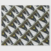 Zebra-Weihnachtsbaumsammlung Geschenkpapier (Flach)