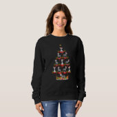 Zebra Weihnachtsfeiertag Weihnachtsmann Zebra Weih Sweatshirt (Vorne ganz)