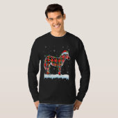 Zebra Weihnachtsfeiertage Niedliche Tiere Weihnach T-Shirt (Vorne ganz)