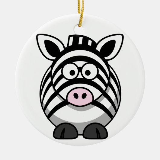 Zebra Weihnachtsschmuck (Vorne)