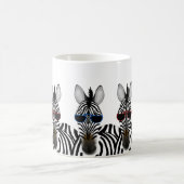 Zebra-Weiß 11 Unze-Klassiker-Tasse Kaffeetasse (Mittel)