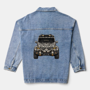Zebra White Adventure SUV — BV-JZW Frontansicht Jeansjacke