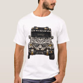 Zebra White Adventure SUV — BV-JZW Frontansicht T-Shirt (Vorderseite)