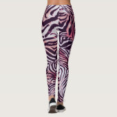 Zebra Wild Animal Muster Leggings (Rückseite)