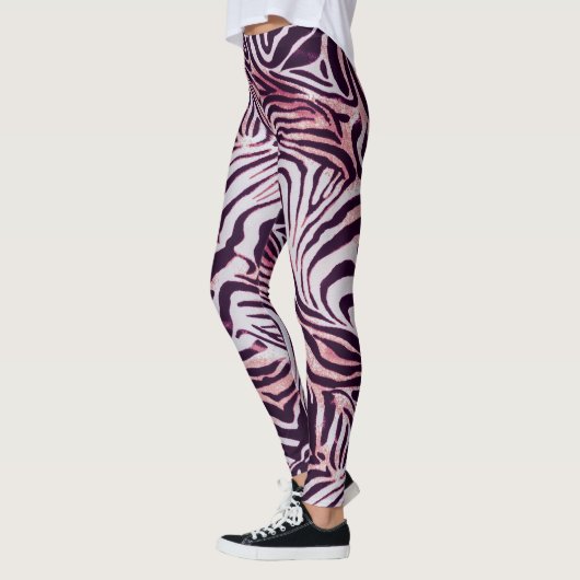 Zebra Wild Animal Muster Leggings (Links)
