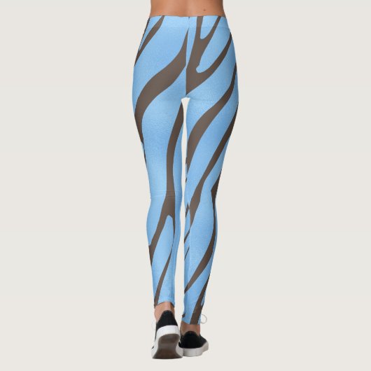 Zebra Wild Animal Muster Leggings (Rückseite)