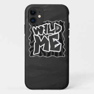 Zebra Wild me Black and Gray Case-Mate iPhone Hülle