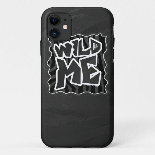 Zebra Wild me Black and Gray Case-Mate iPhone Hülle (Rückseite)