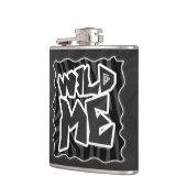 Zebra Wild me Black and Gray Flachmann (Links)