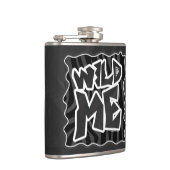 Zebra Wild me Black and Gray Flachmann (Rechts)