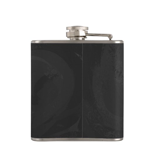 Zebra Wild me Black and Gray Flachmann (Rückseite)