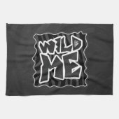 Zebra Wild me Black and Gray Geschirrtuch (Horizontal)