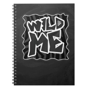 Zebra Wild me Black and Gray Notizblock