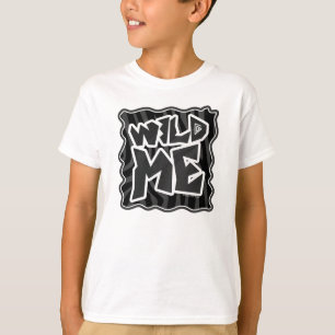 Zebra Wild me Black and Gray T-Shirt