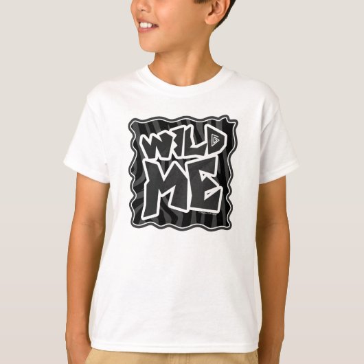Zebra Wild me Black and Gray T-Shirt (Vorderseite)