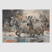 Zebra Wild Spirit - Decoupage - Seidenpapier (Vorderseite)