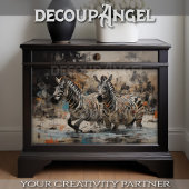 Zebra Wild Spirit - Decoupage - Seidenpapier