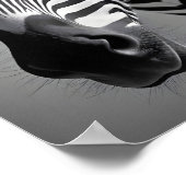Zebra Wildlife Majestic Nature Life Kunst Poster (Ecke)