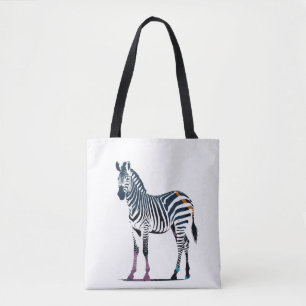 Zebra Wildlife Nature Illustration Silhouette Cool Tasche