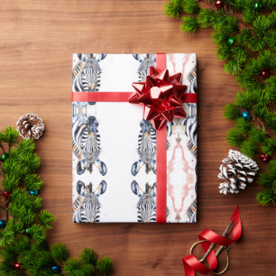 Zebra Wildlife & Nature Water Color Set Geschenkpapier