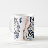 Zebra Wildlife & Nature Water Color Set Kaffeetasse (Vorderseite Links)