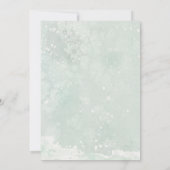 Zebra Winter Baby Dusche Einladung (Rückseite)