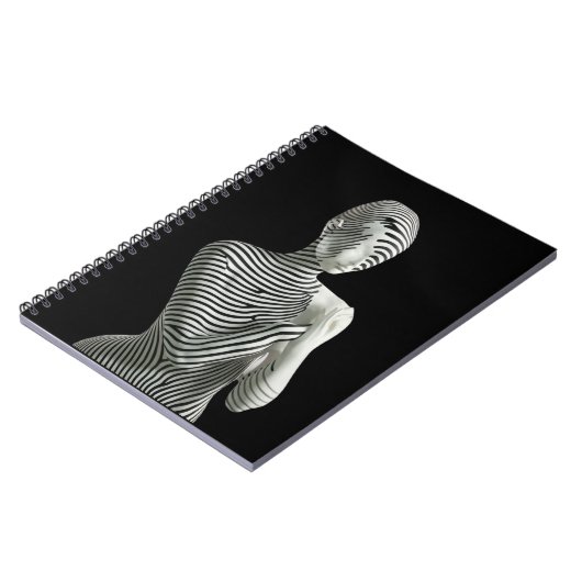 Zebra Woman Notizblock (Linke Seite)