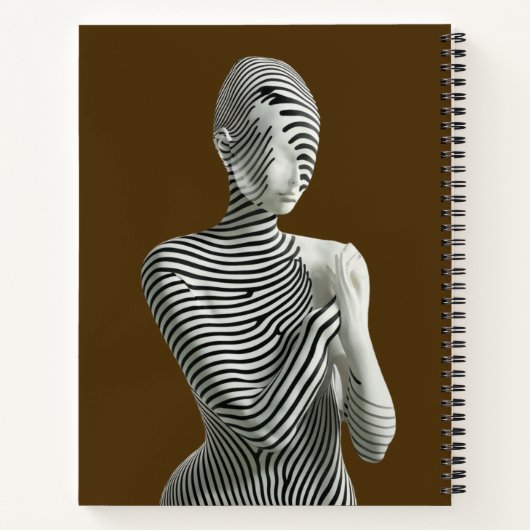 Zebra Woman Notizblock (Rückseite)