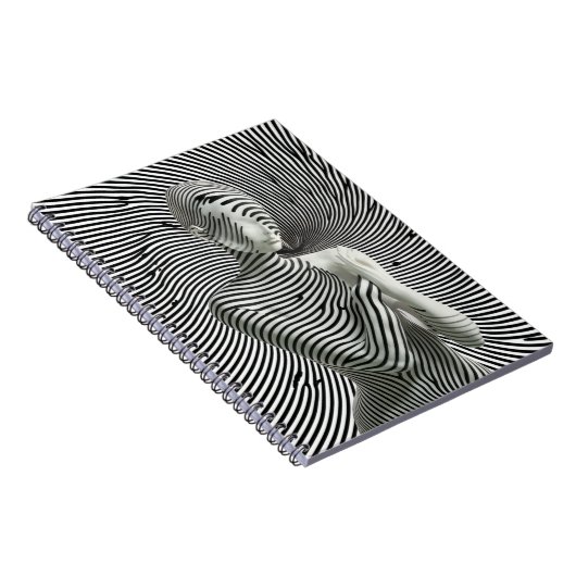 Zebra Woman Notizblock (Rechte Seite)