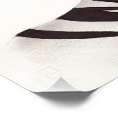 Zebra Woman - preisgekrönter Pop Art Poster (Ecke)