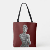 Zebra Woman Tasche (Rückseite)