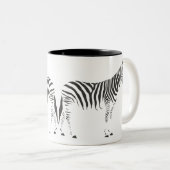 Zebra Wrap Around Zweifarbige Tasse (VorderseiteRechts)